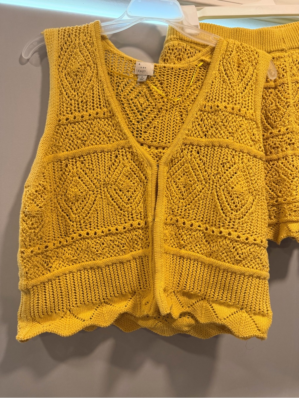 a new day Yellow Crochet Knit set - Picture 9 of 9